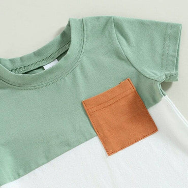 Solid Shorts Pocket Baby Set