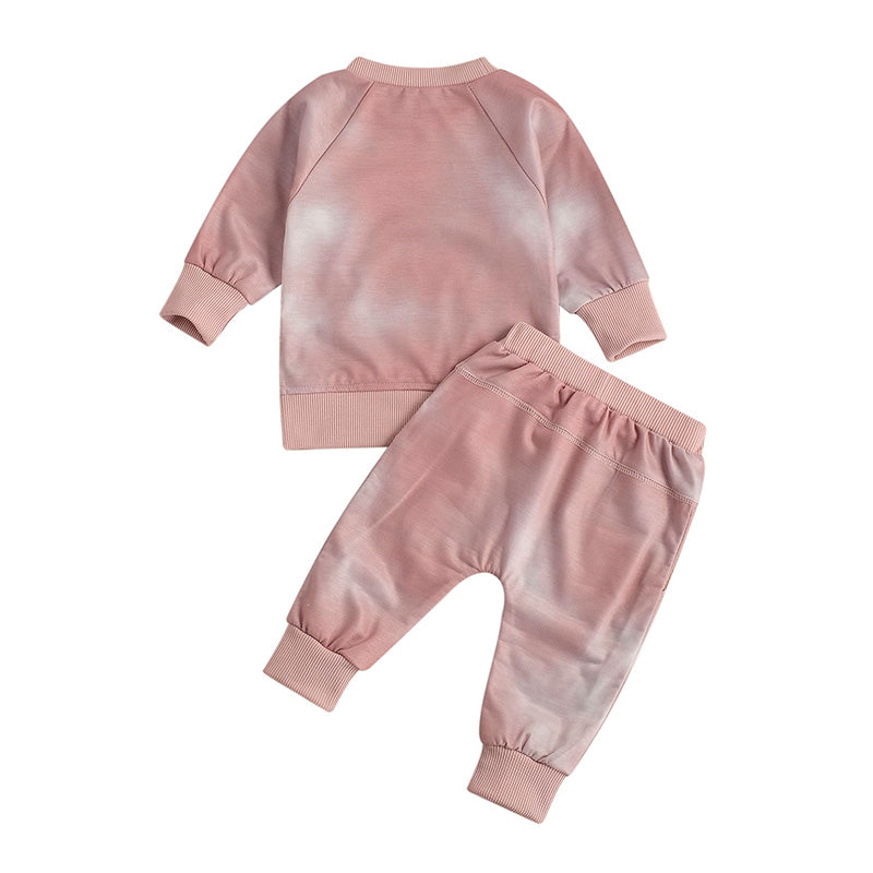 Unisex Baby Tie Dye Sweatshirt 2-Piece Clothing Set – The Trendy Toddlers
