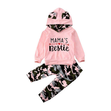 Mama's Bestie Camo Baby Set