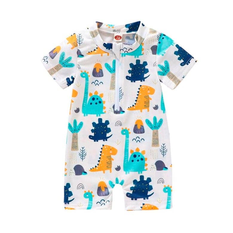 B-Ball Dino Boys T-shirt And Short Swim Set