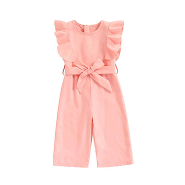 Pink Ruffled Toddler Jumpsuit