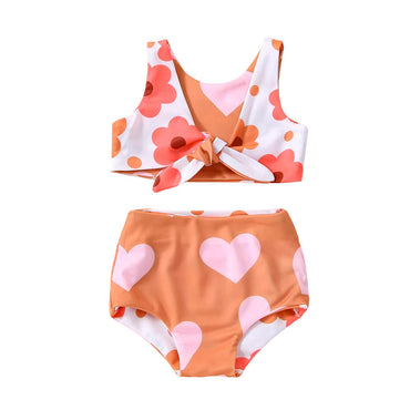 Floral Hearts Baby Swimsuit