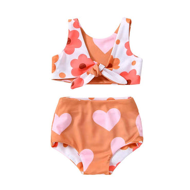 Floral Hearts Baby Swimsuit