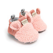 Plush Sheep Baby Shoes Pink 1