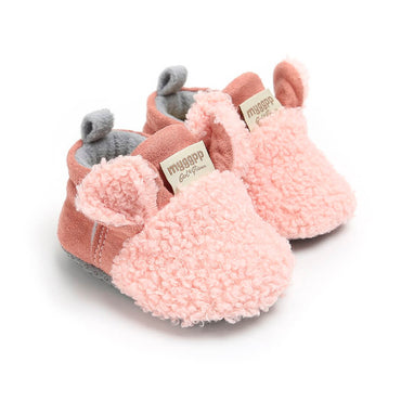 Plush Sheep Baby Shoes Pink 1 