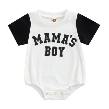 Mama's Boy Baby Bodysuit Black 0-3 M
