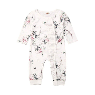 Floral Long Sleeve Baby Jumpsuit