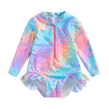 Rainbow Leopard Toddler Swimsuit