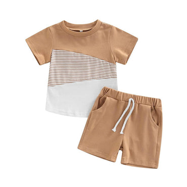 Crew Tee Solid Shorts Toddler Set 9-12 M