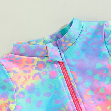 Rainbow Leopard Toddler Swimsuit