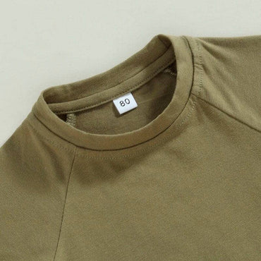 Solid Army Green Toddler Tee