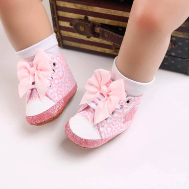 Pink Sparkly Baby Sneakers