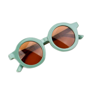 Solid Circle Sunglasses Green