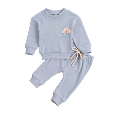 Rainbow Solid Baby Set Blue 3-6 M