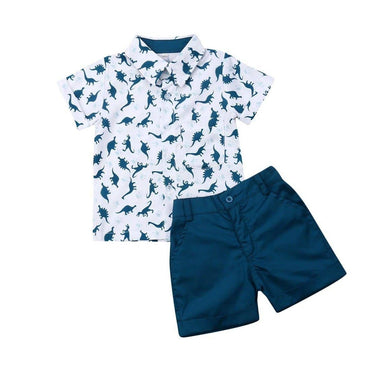 Navy Dinosaurs Toddler Set