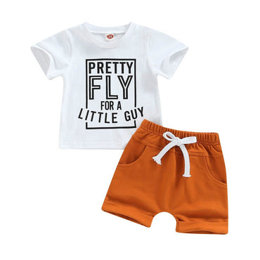 Pretty Fly For A Little Guy Baby Set White 3-6 M