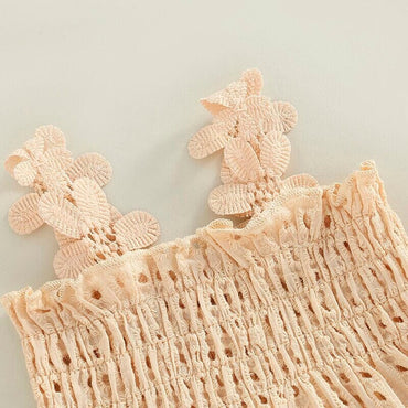 Solid Pleated Baby Set