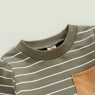 Striped Sweatshirt Baby Set