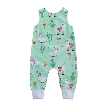 Llama Cactus Baby Jumpsuit