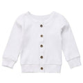 Knitted Baby Cardigan White 18-24 M 