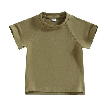 Solid Army Green Toddler Tee