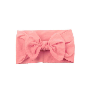 Solid Bow Headband Pink