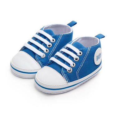 Lace Up Baby Sneakers Blue 1