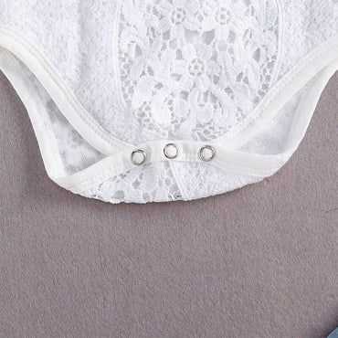 Denim Lace Baby Set