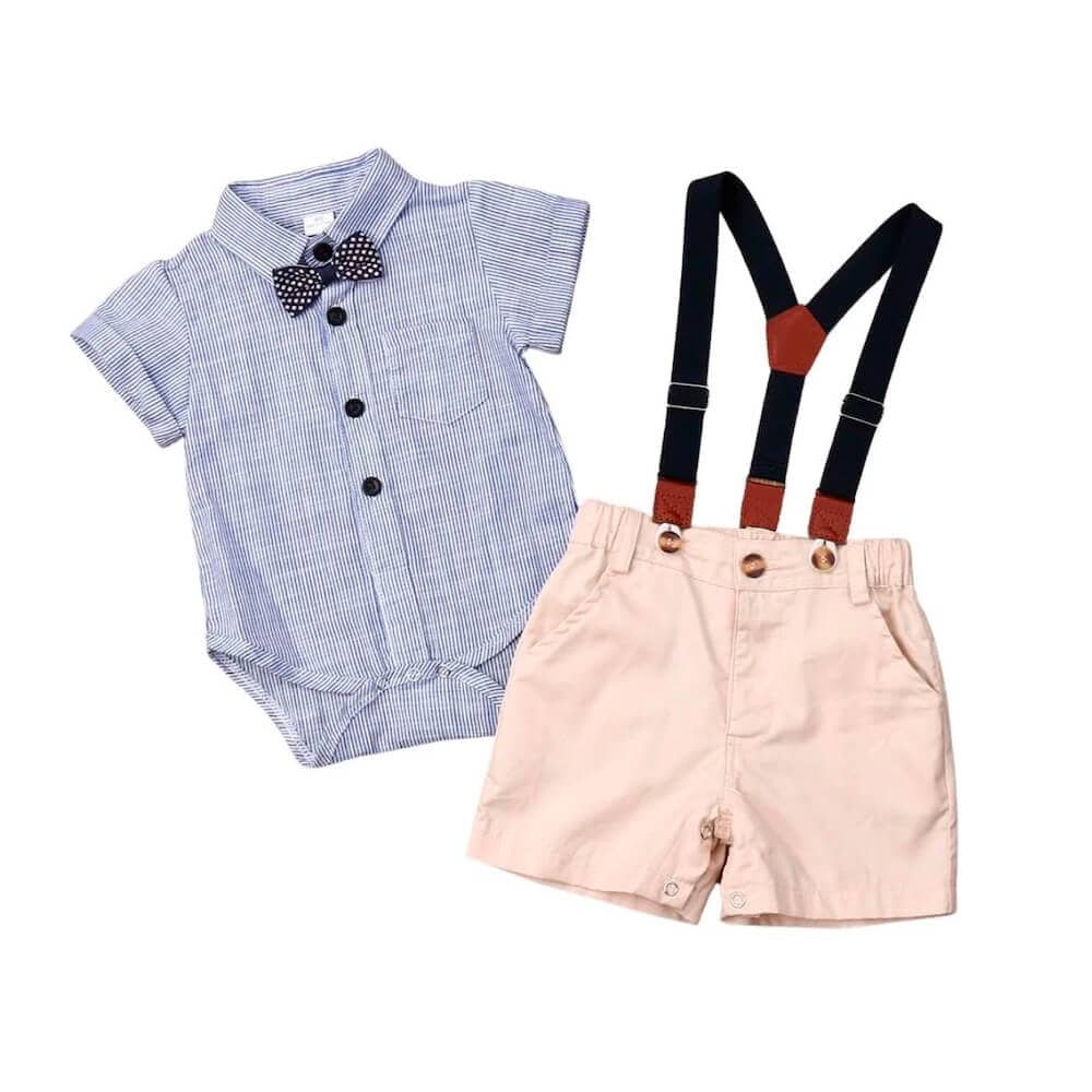 Baby Boy Gentleman Suspenders Set – The Trendy Toddlers