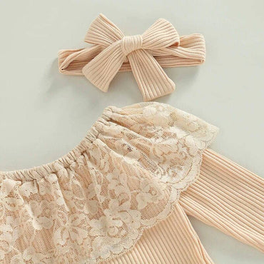 Boho Flared Jeans Baby Set