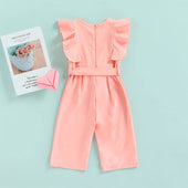 Pink Ruffled Toddler Jumpsuit