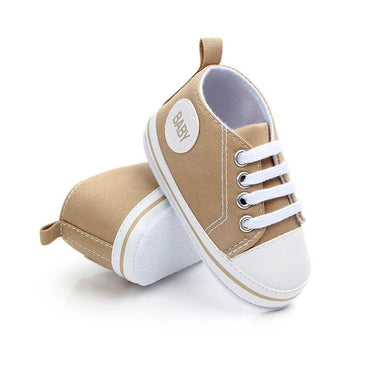 Lace Up Baby Sneakers Khaki 1
