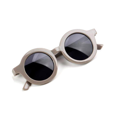 Solid Circle Sunglasses Gray  