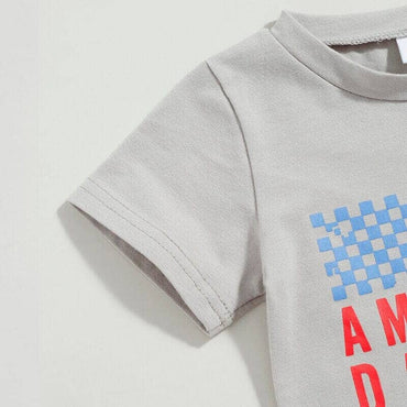 All American Dude Checkered Baby Set