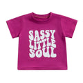 Sassy Little Soul Toddler Tee Purple 9-12 M 