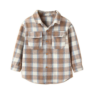Plaid Button Up Toddler Overshirt