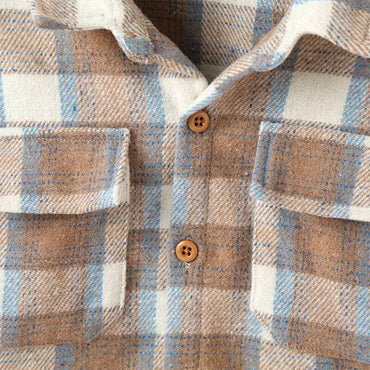 Plaid Button Up Toddler Overshirt