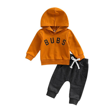 Bubs Hooded Baby Set Brown 3-6 M