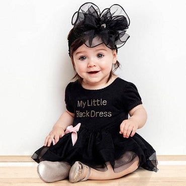 Black Birthday Baby Romper