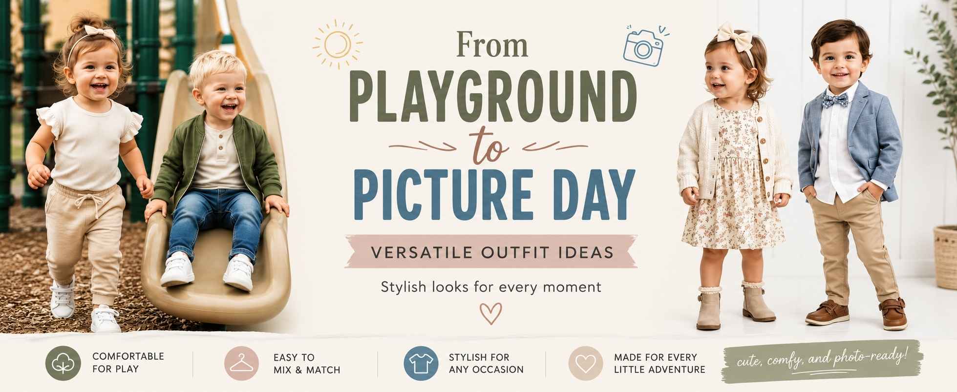 From Playground to Picture Day: Versatile Outfit Ideas for Babies & Toddlers