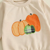 Long Sleeve Pumpkin Patch Solid Pants Baby Set