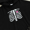 Fringed Skeleton Poncho Toddler Costume   