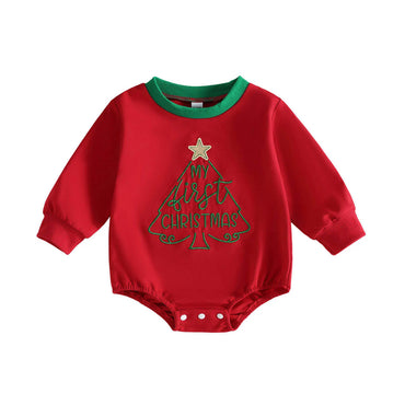My First Christmas Tree Baby Bodysuit