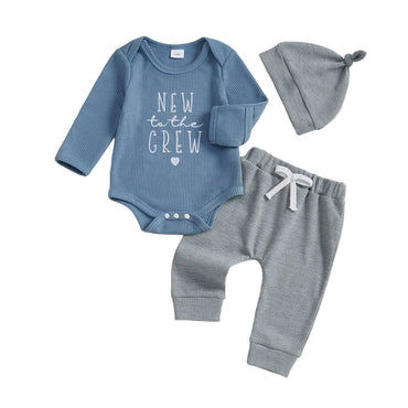 Long Sleeve New To The Crew Baby Set