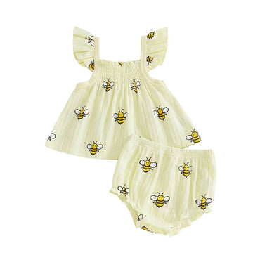 Fly Sleeve Bee Baby Set