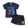 Birthday Pup Short Sleeve Toddler Set   