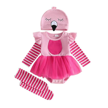 Long Sleeve Halloween Flamingo Baby Costume