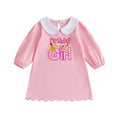 Long Sleeve Collar Birthday Girl Toddler Dress Dresses The Trendy Toddlers 
