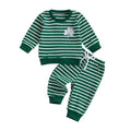 Long Sleeve St. Patrick's Day Striped Baby Set