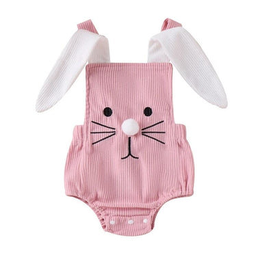 Pink Bunny Easter Baby Romper   